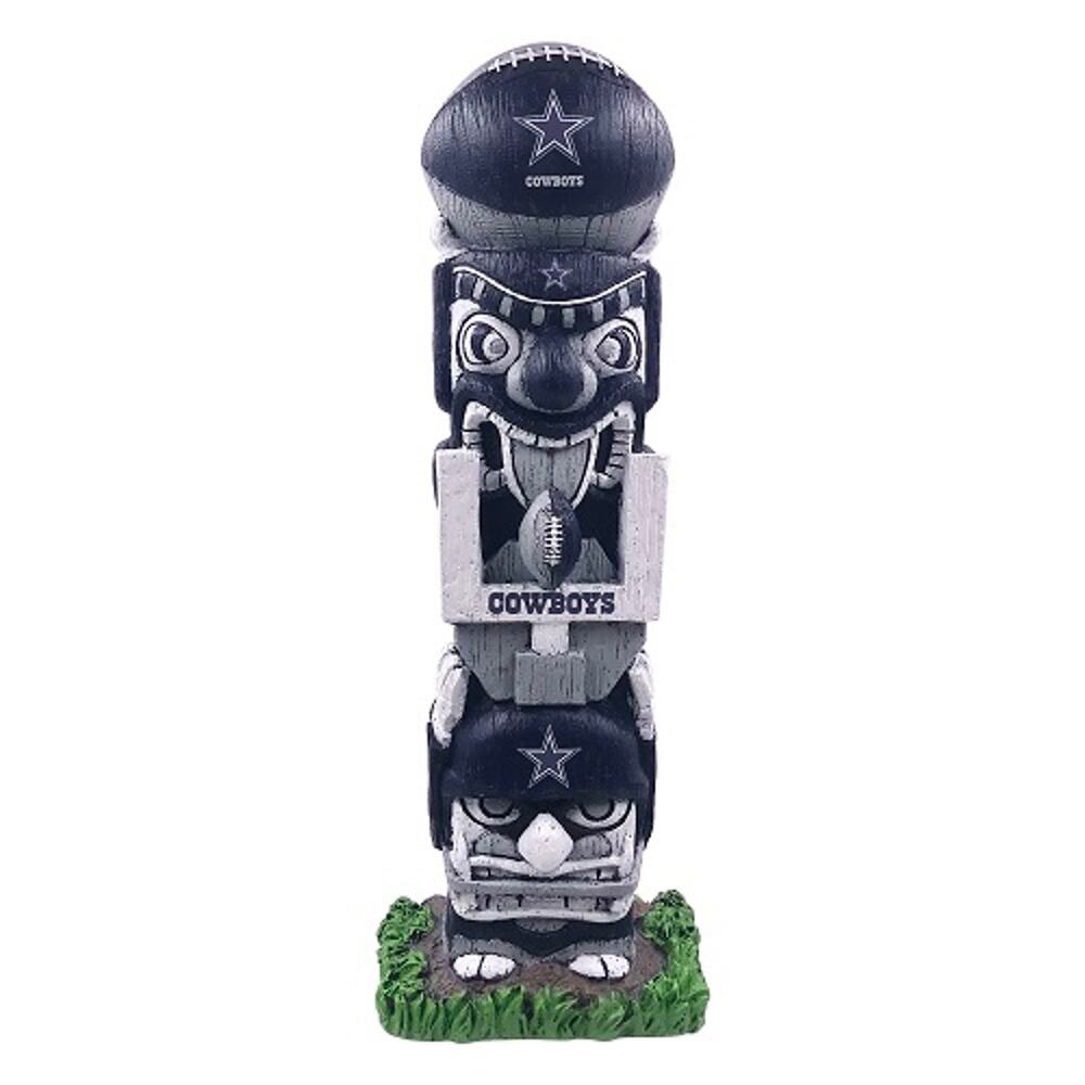 NFL Dallas Cowboys Tiki Face Totem Pole Figurine 16" Indoor/Outdoors Team